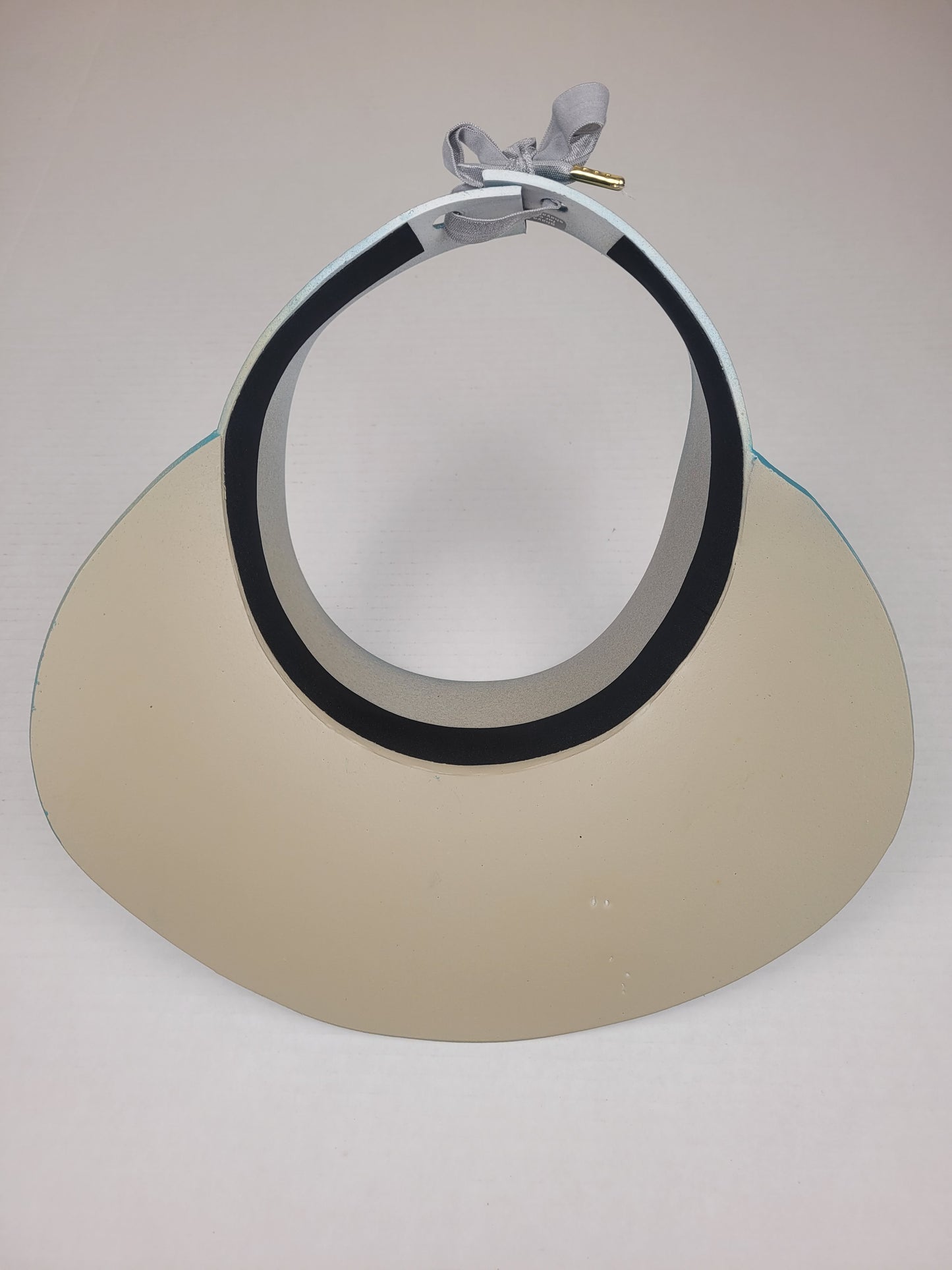 Tall Teal Blue Visor Hat - Butterfly Band