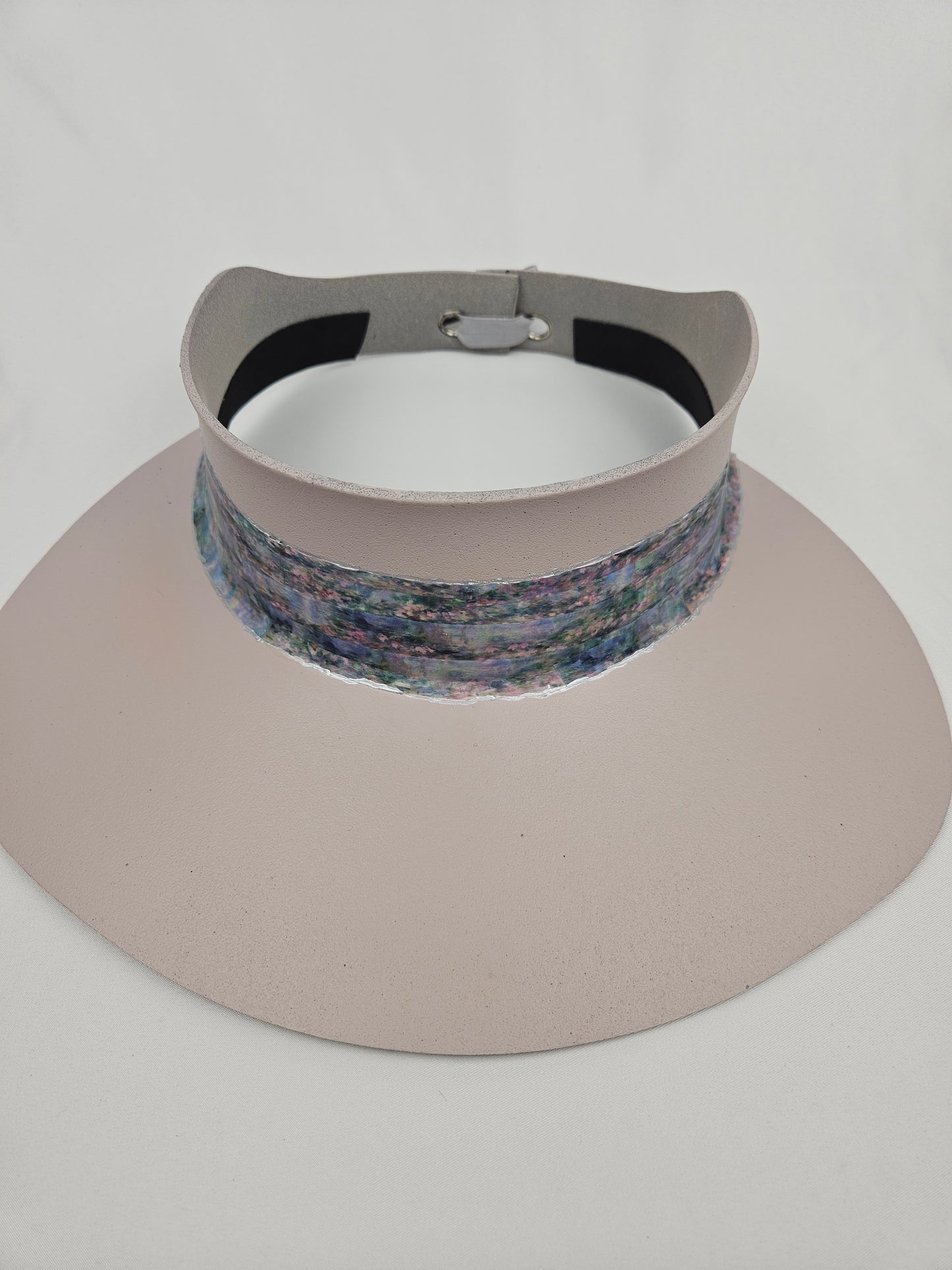 Light Pink Visor Hat - Delicate Monet Style Band