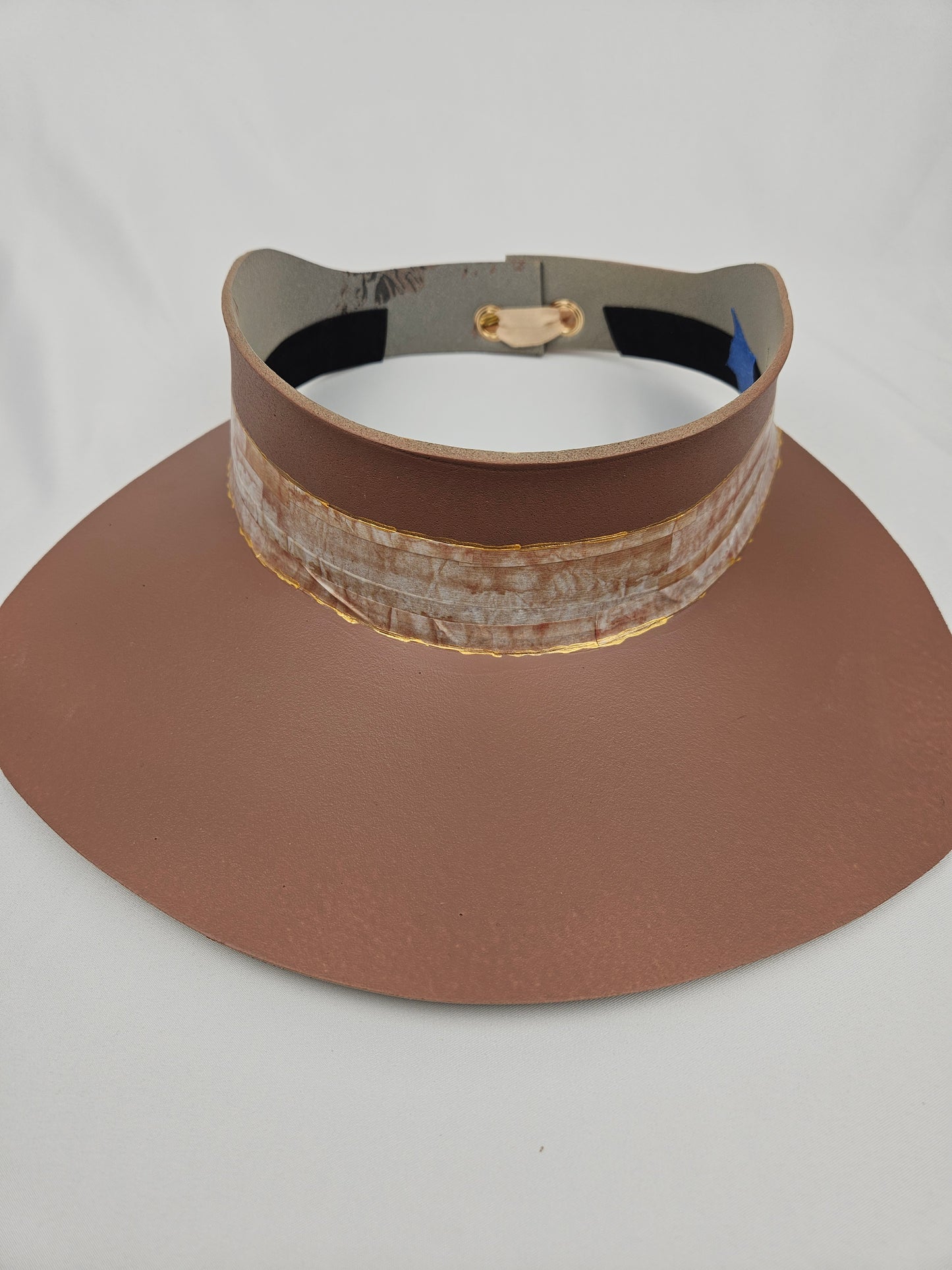 Mauve Brown Visor Hat - Neutral Band