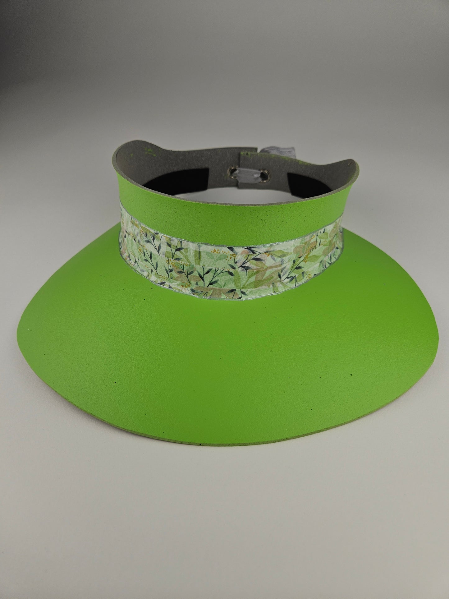 Neon Green Visor Hat - Botanical Band