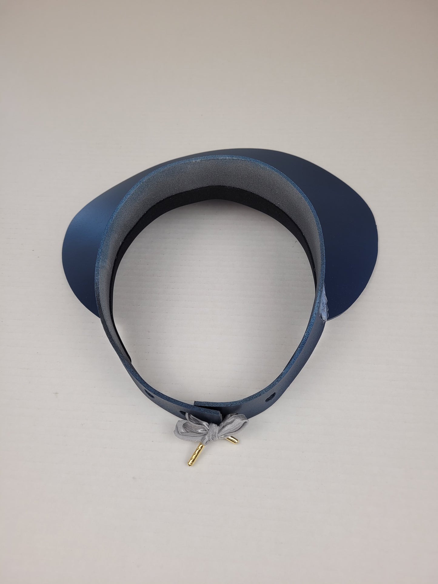 Navy Blue "LadyEVA" Visor Hat with Silvery Blue Band